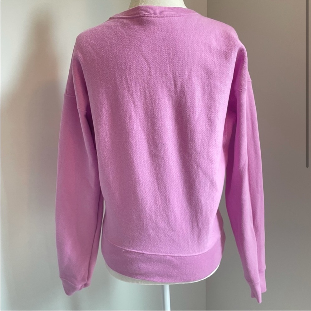 Champion Reverse Weave Pink Fleece Top Sweatshirt Small - Picture 2 of 7